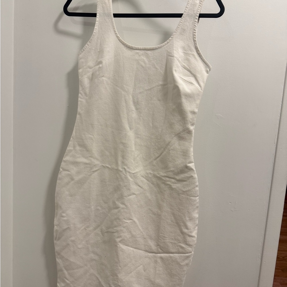 Derek Heart White Sleeveless Bodycon Dress